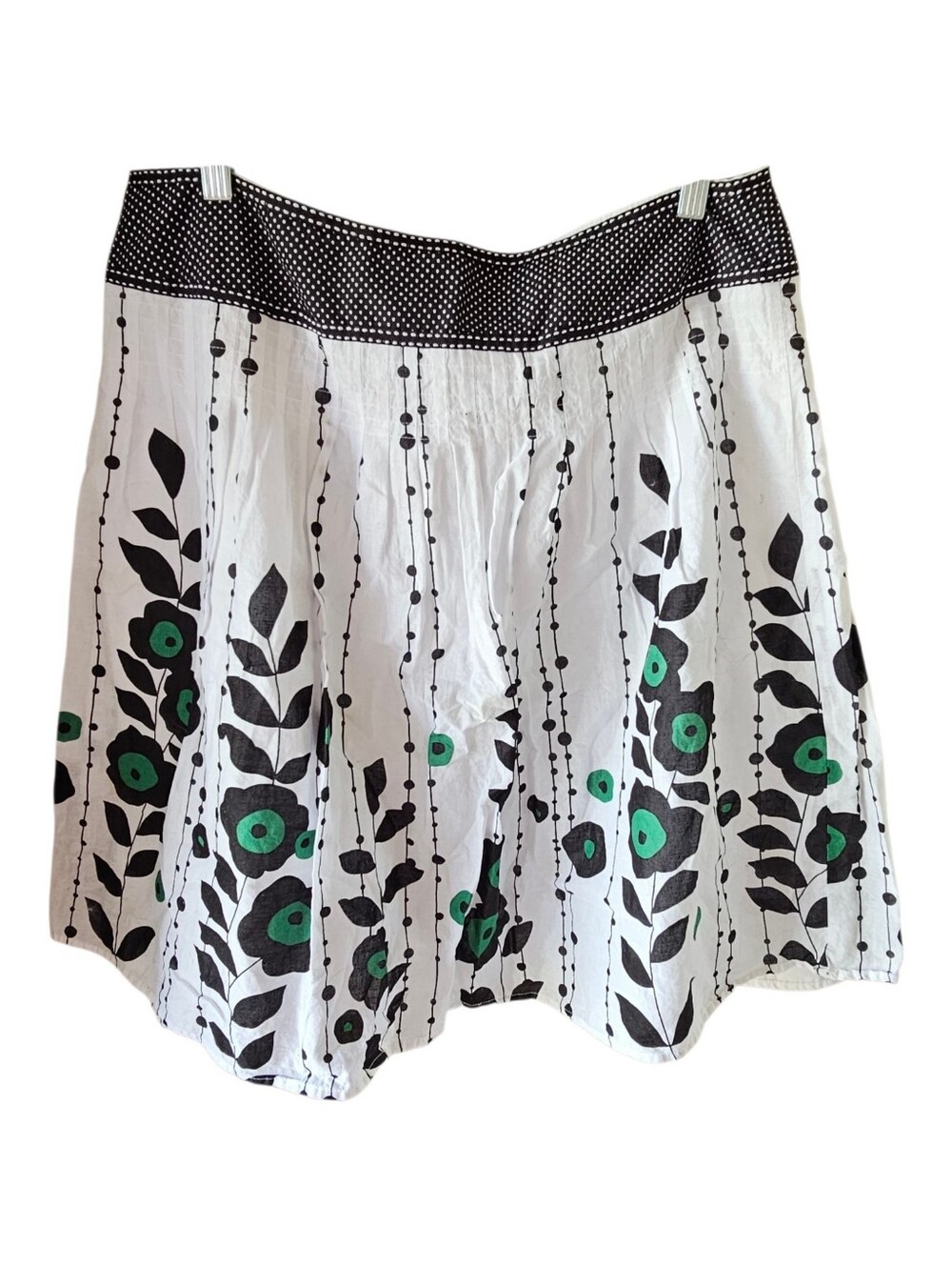 AB Studio Vintage Retro Floral Print A-Line Skirt Size 12